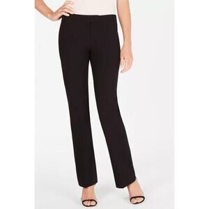Anne Klein AK Bi Stretch Modern Dress Pants Womens Size 8 Black NWT NEW